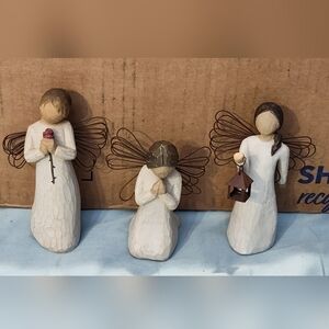 Bundle Of 3 Willow Tree Figures